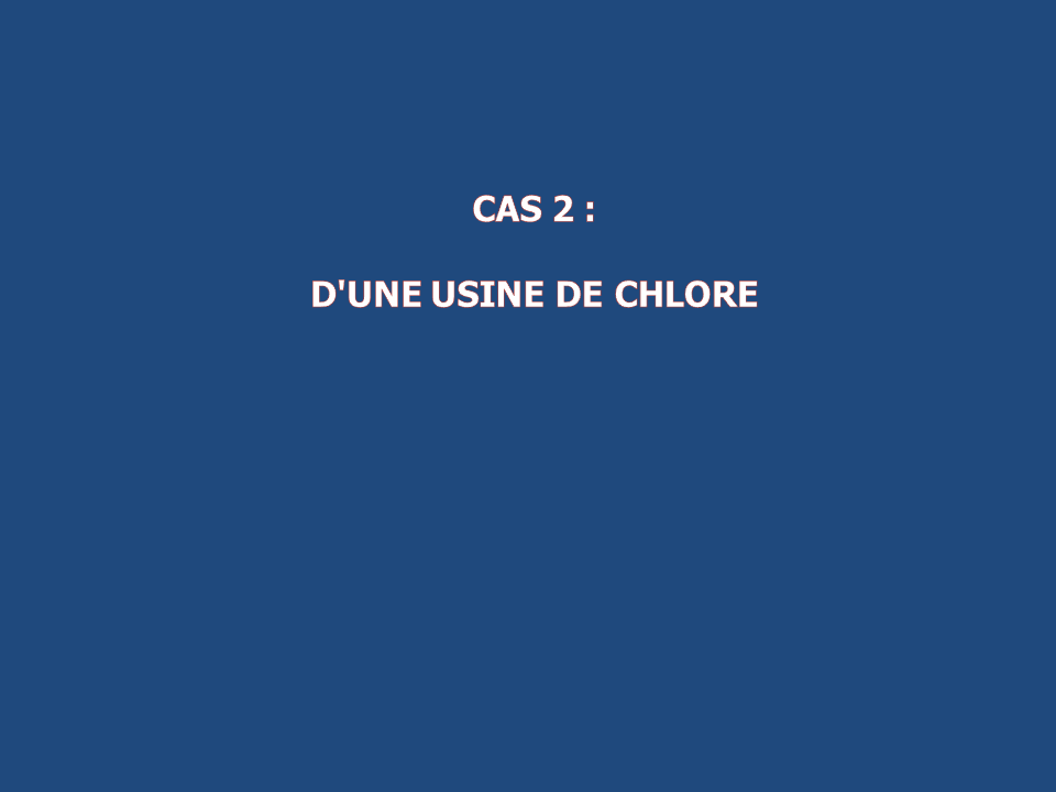 Cas 2: d’une usine de Chlore